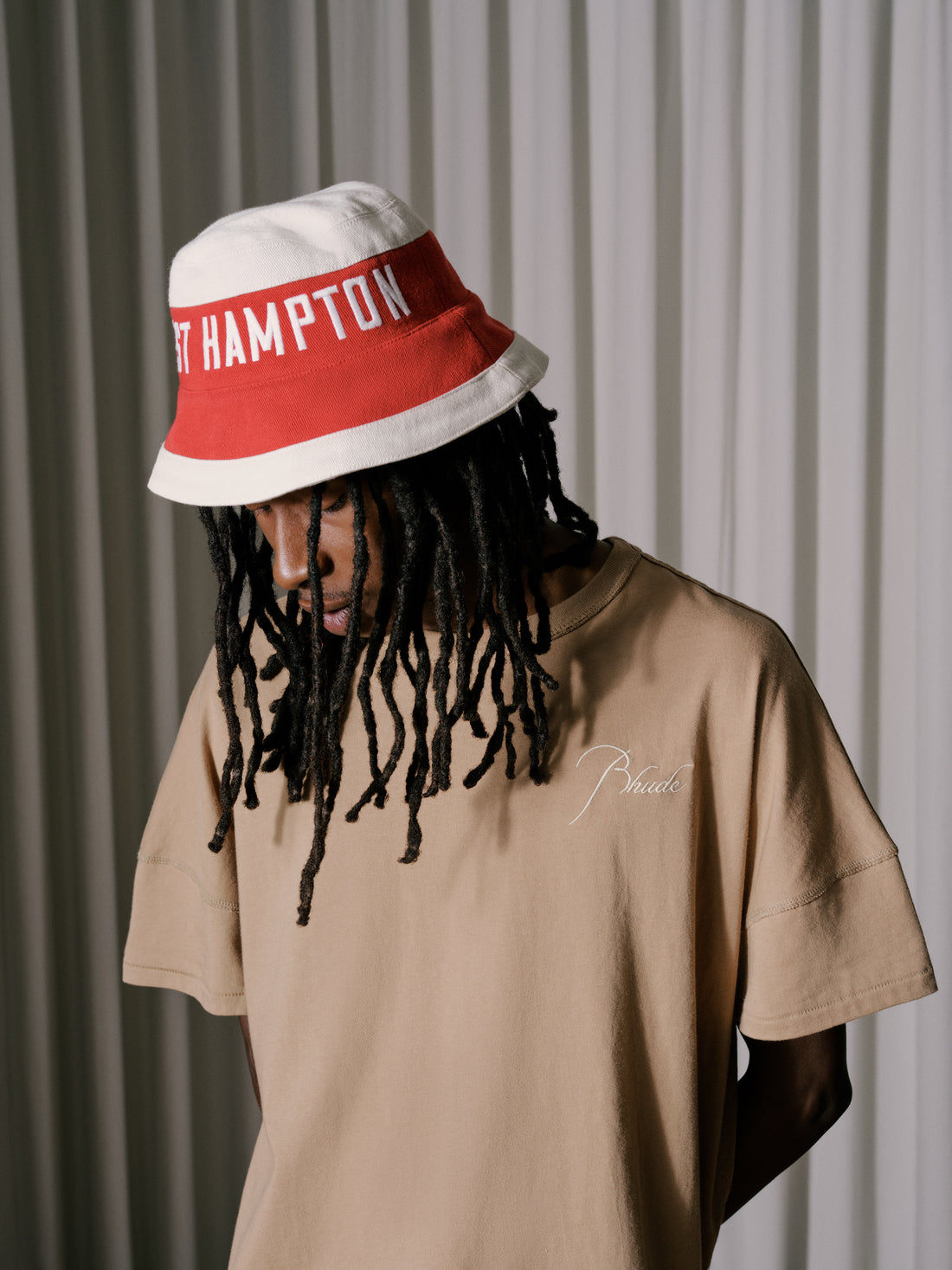 NWT Rhude East Hampton White Cream Bucket Hat