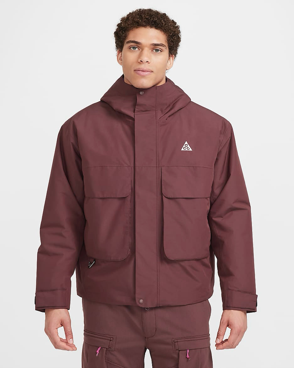 NWT Nike ACG PrimaLoft "Skull Peak" Men's Storm-FIT Burgundy Jacket Mns Sz M