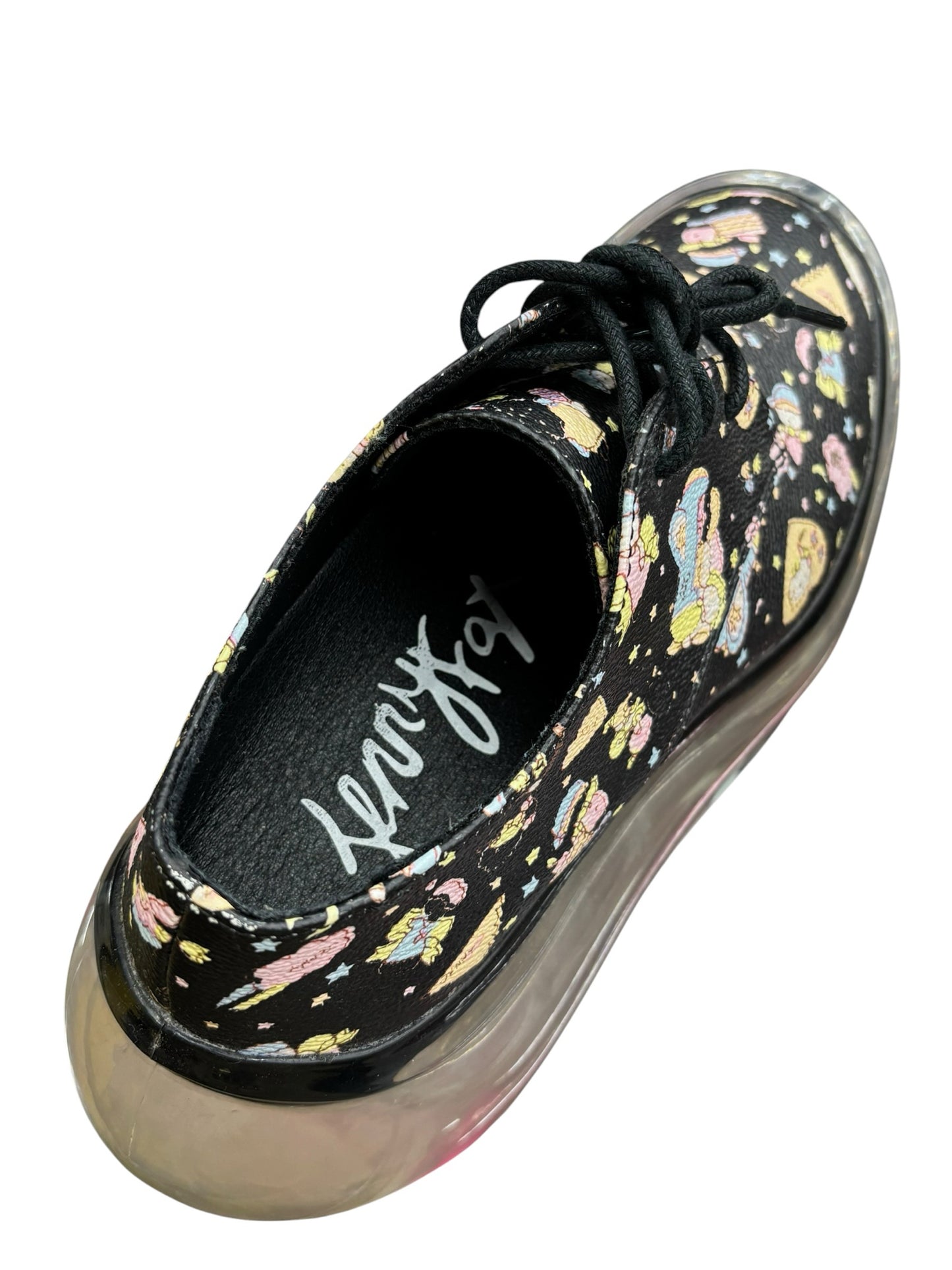 Mikio Sakabe x Janny Fax Moon Sole Classic Print Shoes Black Cartoon Wmns US 7