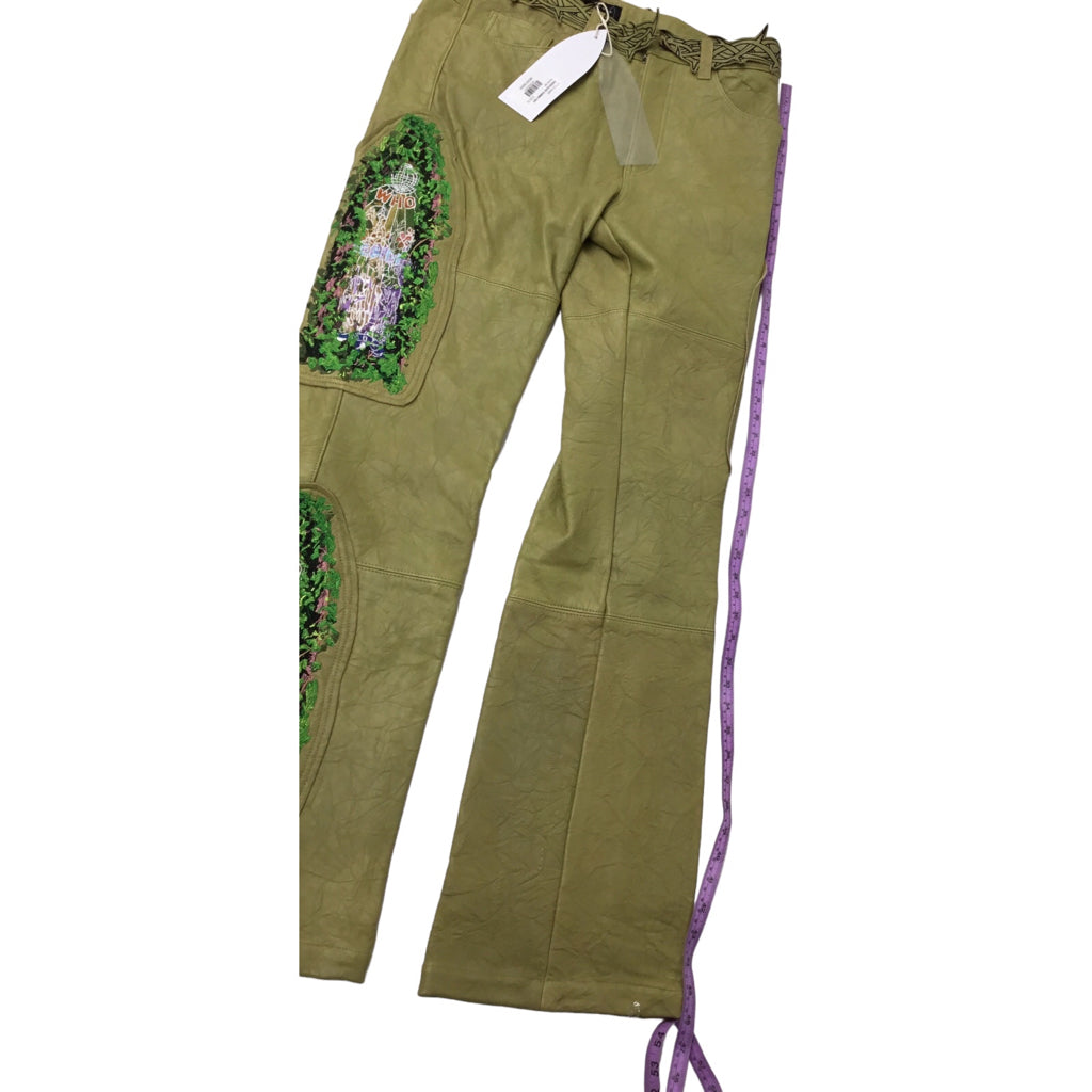WHO DECIDES WAR Size 32 = MED Olive Jeans