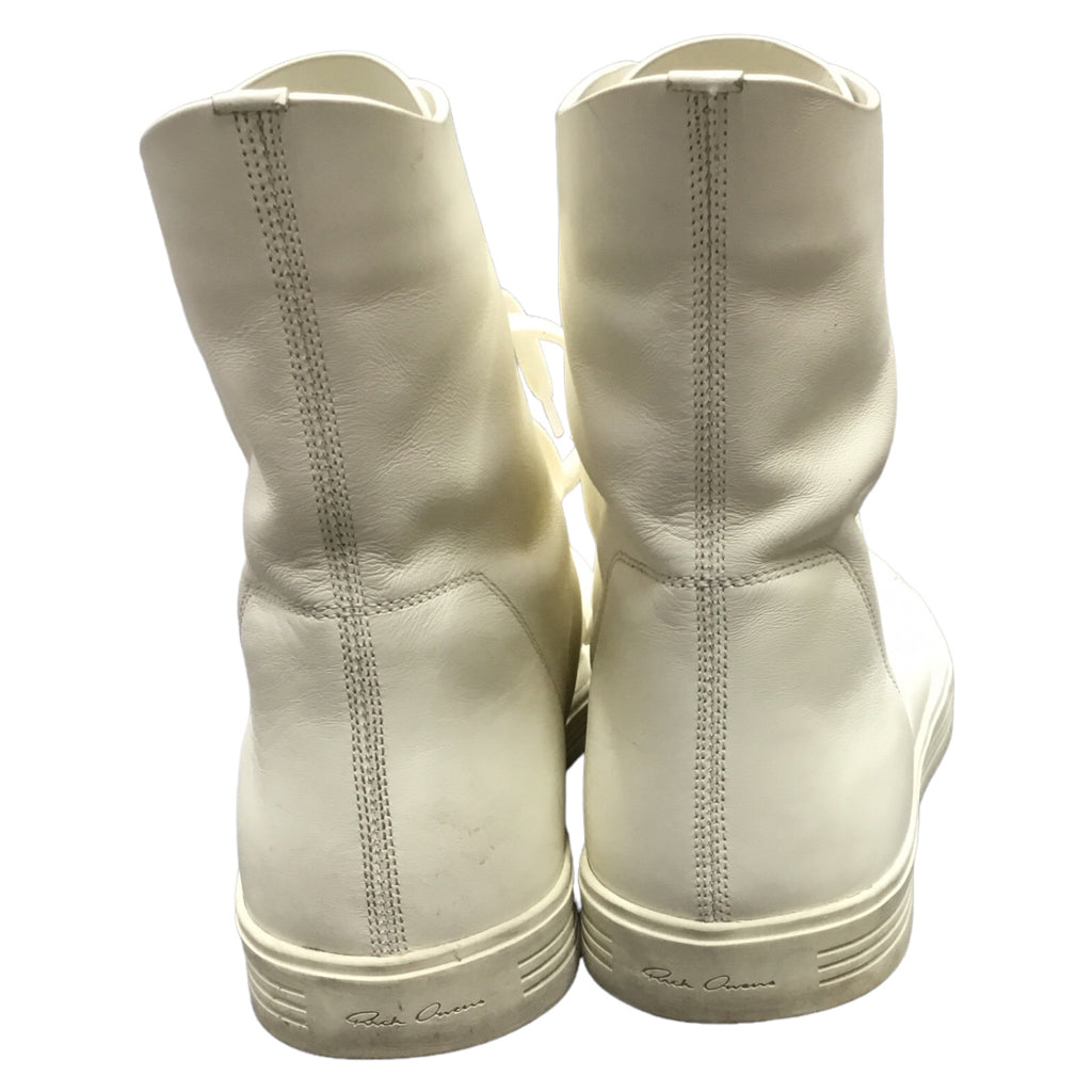 RICK OWENS 8 White Boots