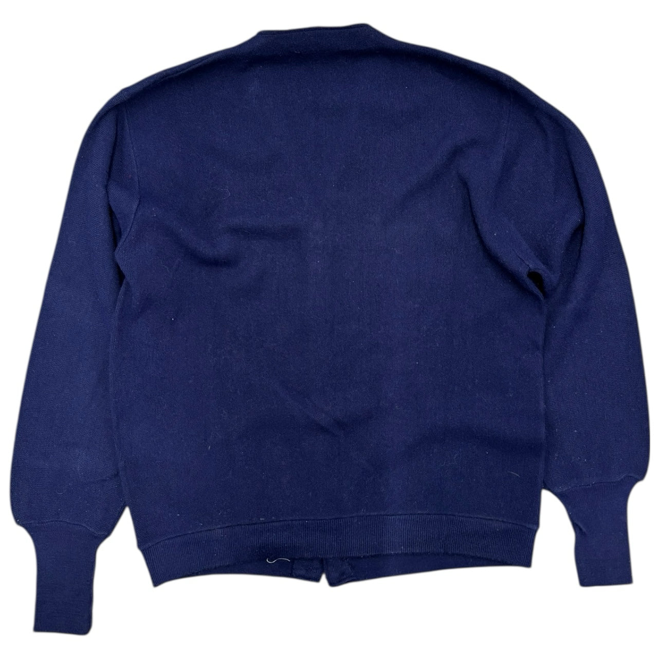 NWB Vintage Izod Lacoste 70s Navy Embroidery Logo Button Cardigan Men Sz XL