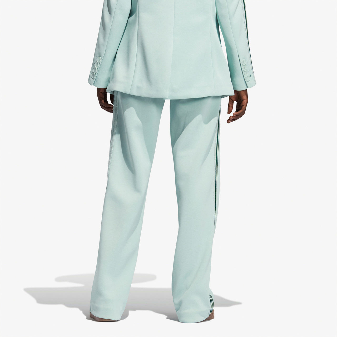 NWT Adidas Ivy Park 3-Stripe Suit Green Tint Wide Leg Pants Wms Sz L