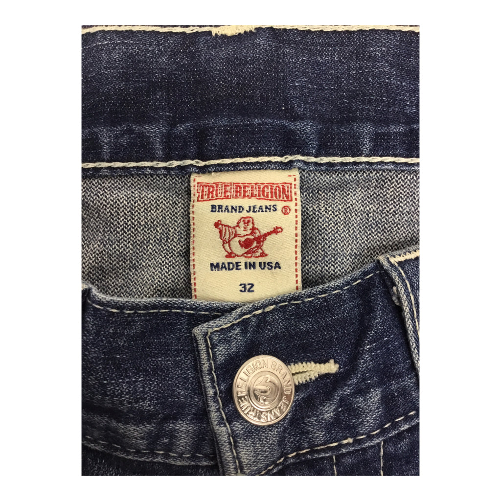 TRUE RELIGION Size 32 = MED Blue Jeans