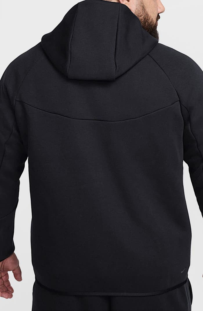 NWT Nike Tech Windrunner Zip up Black Hoodie Mns Sz L