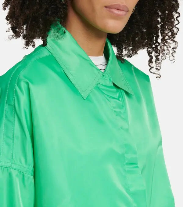 NWT The Frankie Shop Wmns Sz XS S Perla Shirt Jacket and Short Set Kelly Green