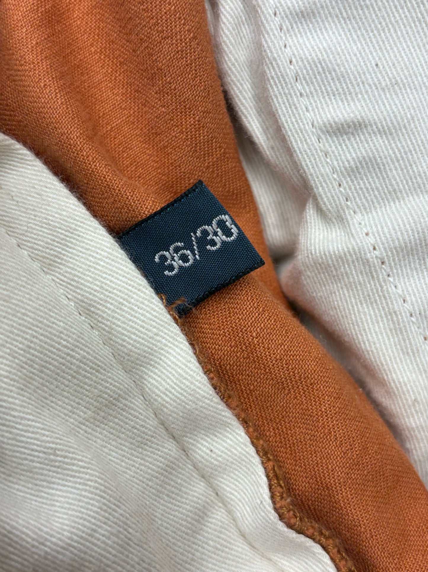 Vtg 90's Polo Ralph Lauren Orange RL-067 Military Bondage Cargo Mns Sz 36 x 30