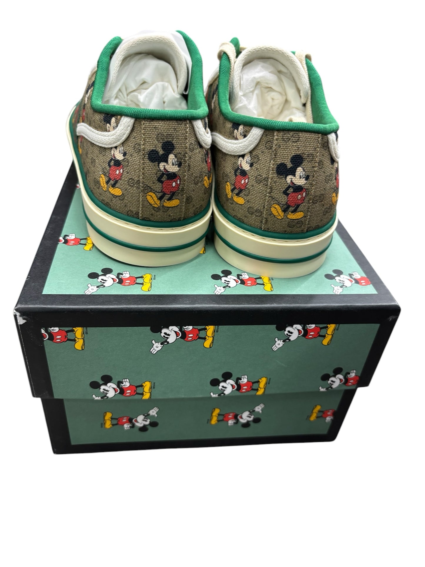 Gucci X Disney Tennis 1977 Mickey Mouse Men Sneakers Size 10