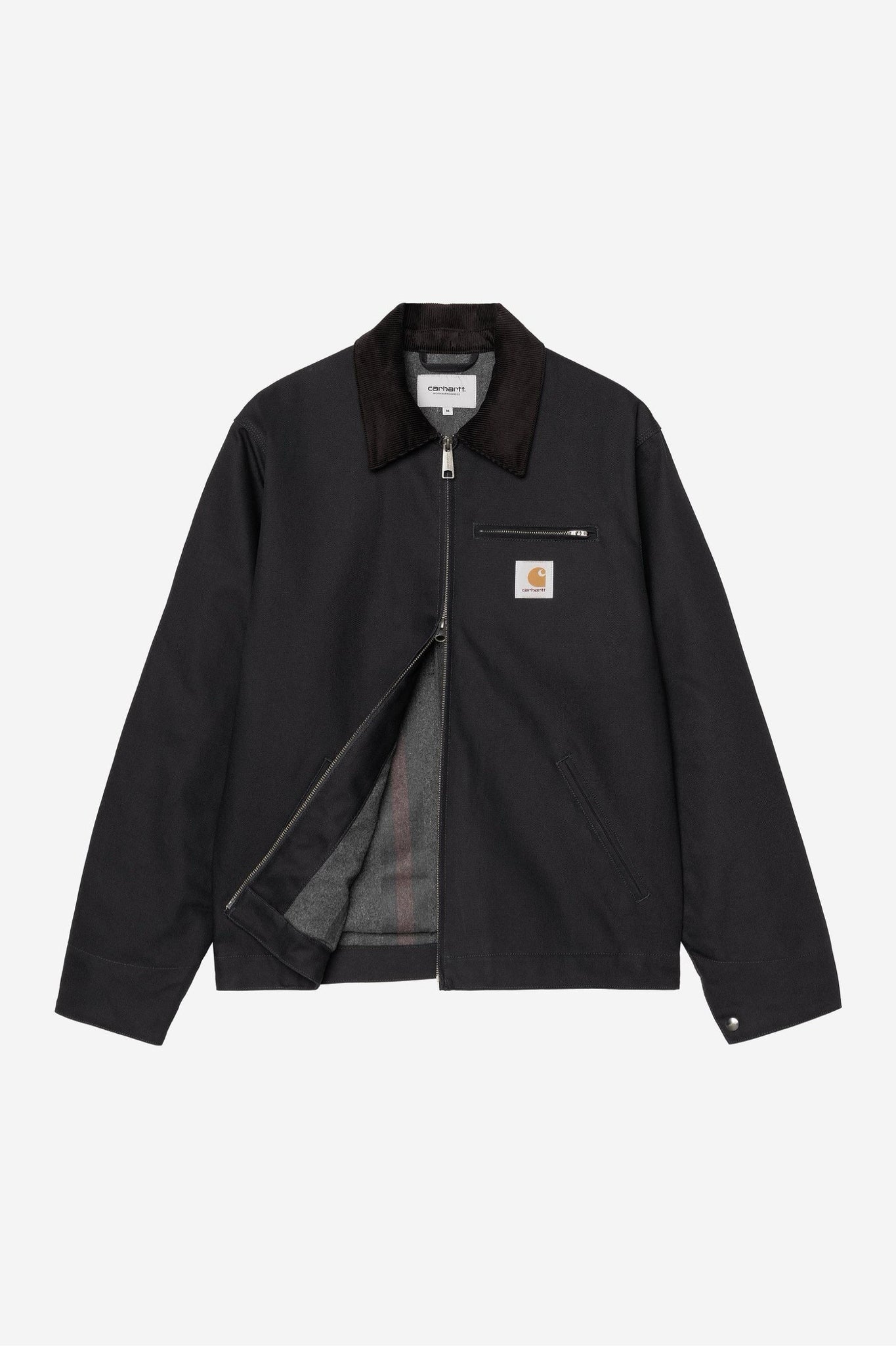 NWT Carhartt WIP Mns Sz M Detroit Dearborn Canvas Winter Jacket Dark Navy Black