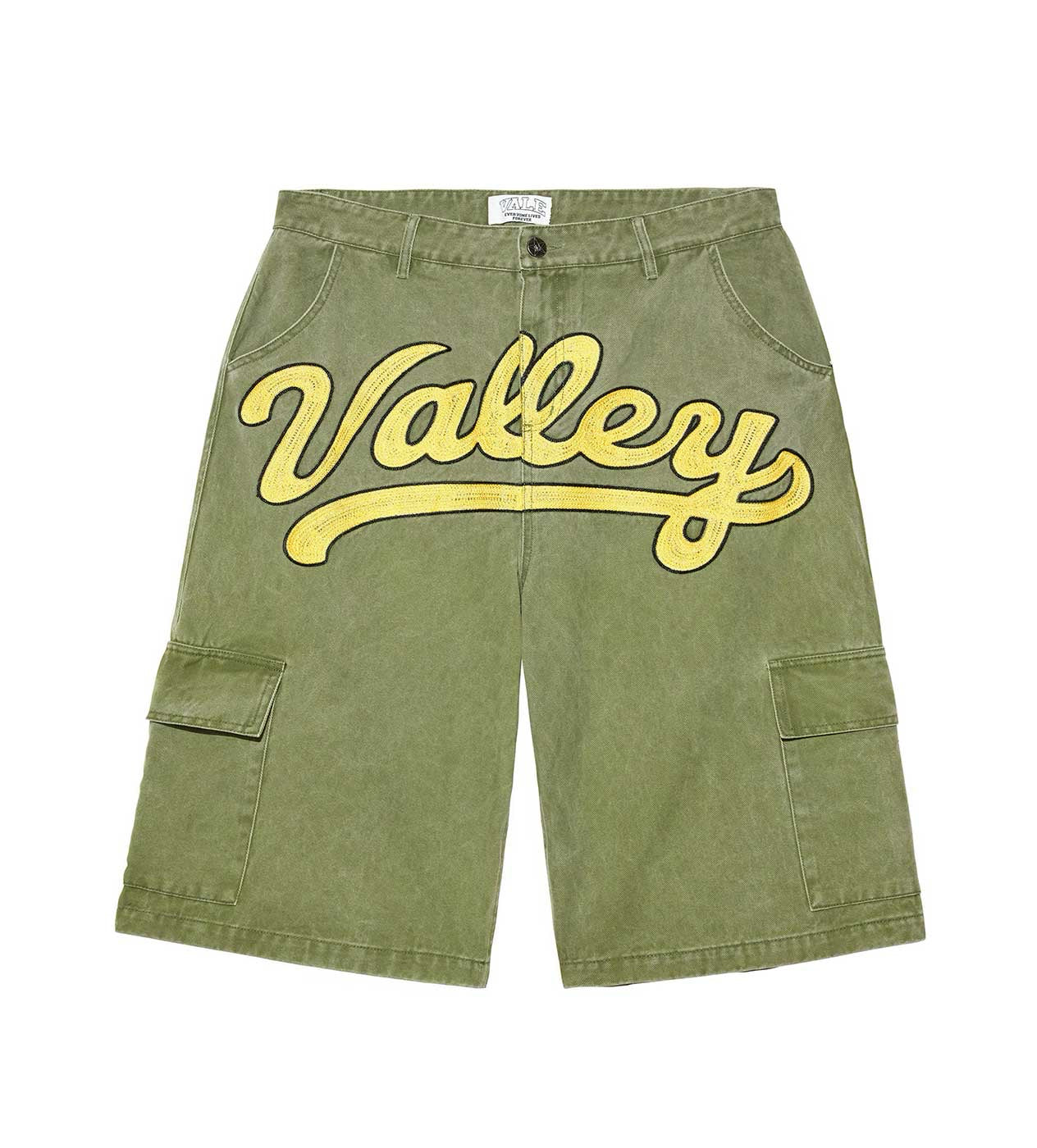 Vale Forever Valley Militia Cargo Green Men Shorts Sz 40 NWT