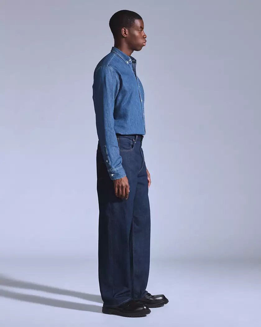NWT Levi’s Blue Tab Mns Sz 31 Japanese Selvedge Marker Loose Fit Jeans Med Wash