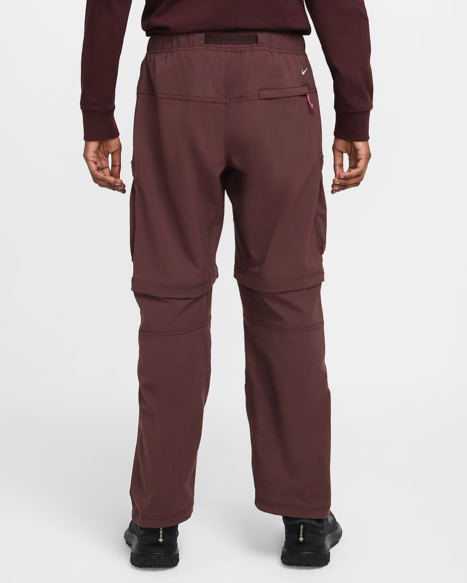 NWT Nike ACG "Smith Summit" Men's Convertible Cargo Pants Burgundy Crush Mns Sz XL