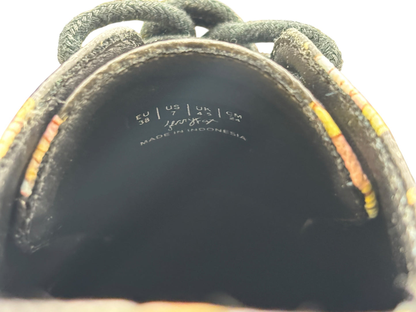 Mikio Sakabe x Janny Fax Moon Sole Classic Print Shoes Black Cartoon Wmns US 7