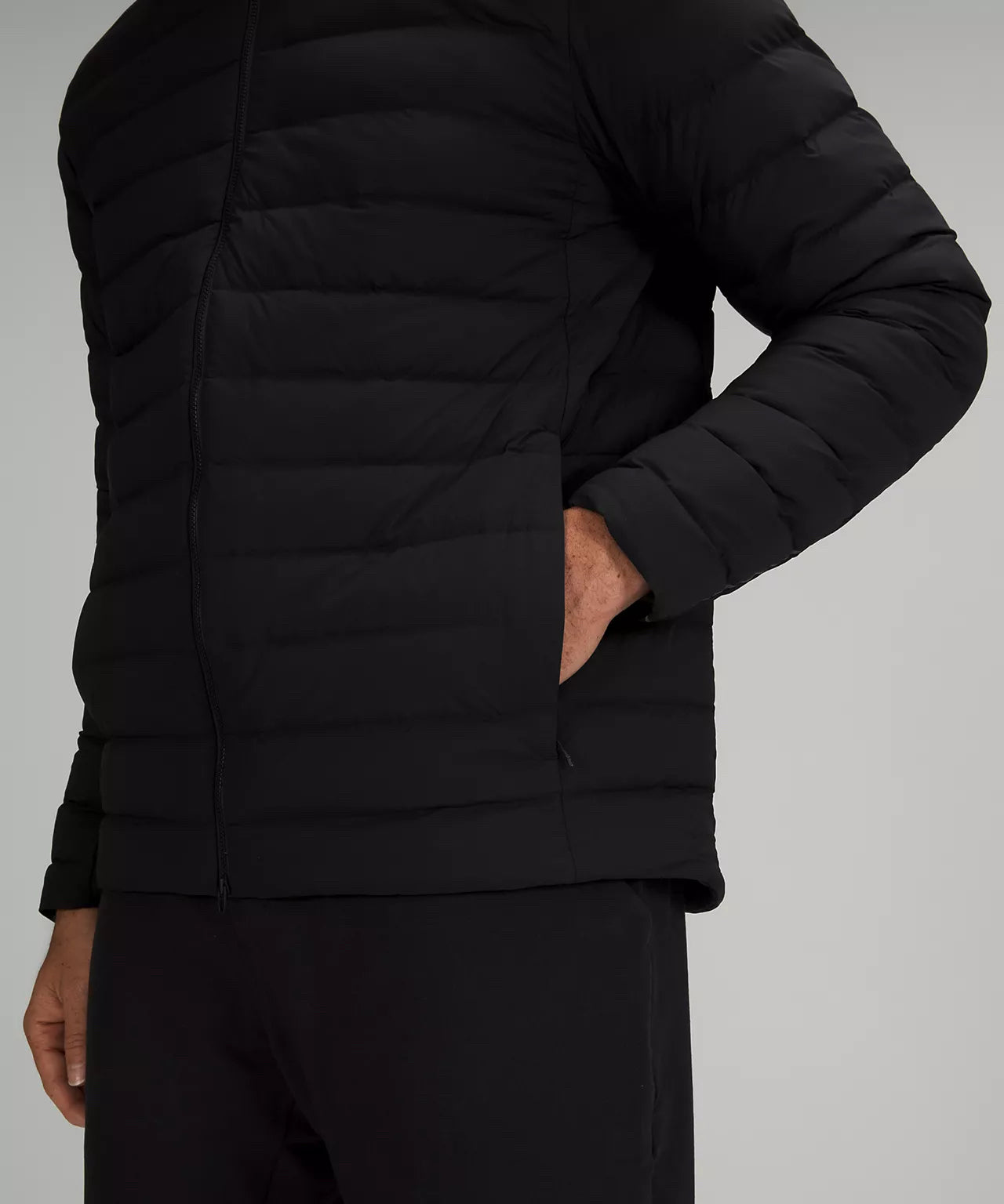 NWT Lululemon Navigation Down Black Full Zip Hoodie Jacket Men Sz M