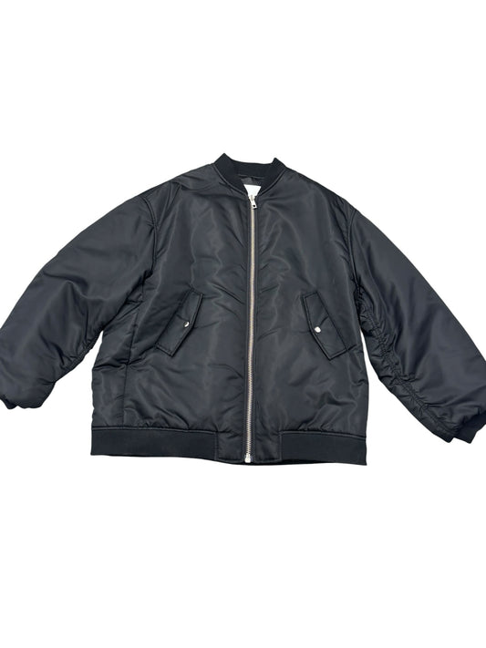 NWOT The Frankie Shop Astra Black Unisex Bomber Zip Up Jacket Sz M/L