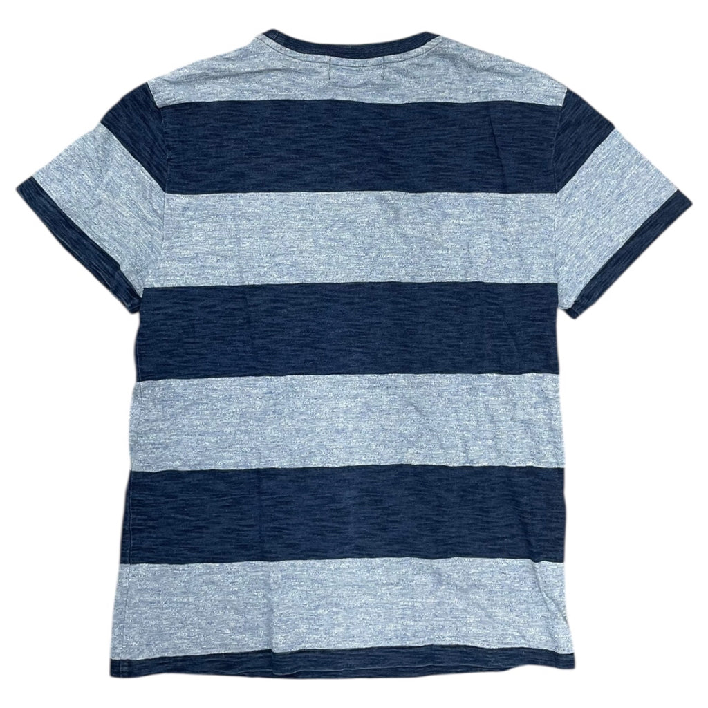 RRL Ralph Lauren Double RL Baby Tee Blue Navy Striped Shirt Mens Sz M