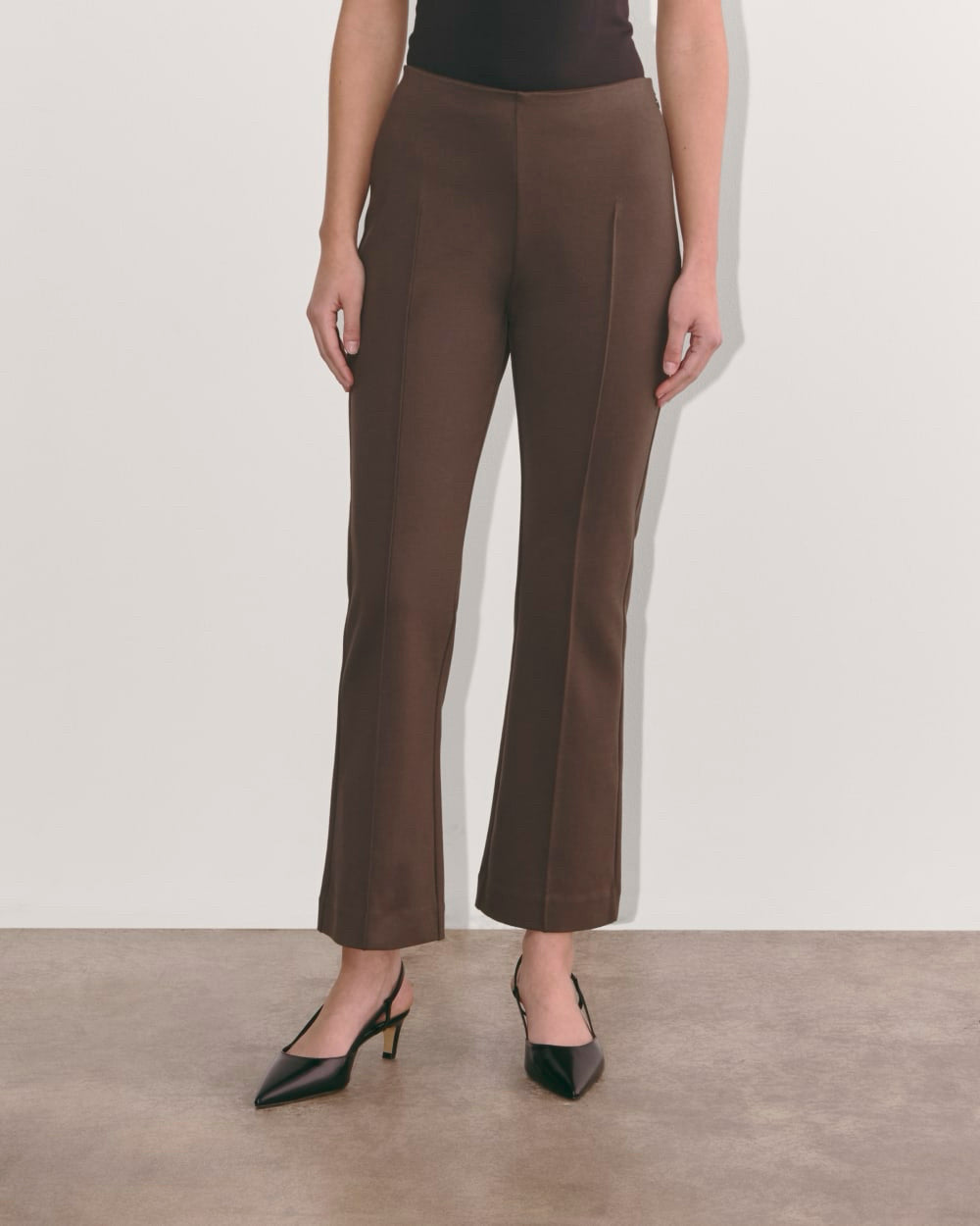 Everlane Earth Brown The Dream Kick Flare WomenPants Sz S NWT