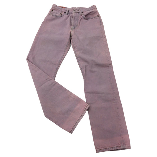 ACNE STUDIOS Womens Pink Button Fly Jeans Sz 26