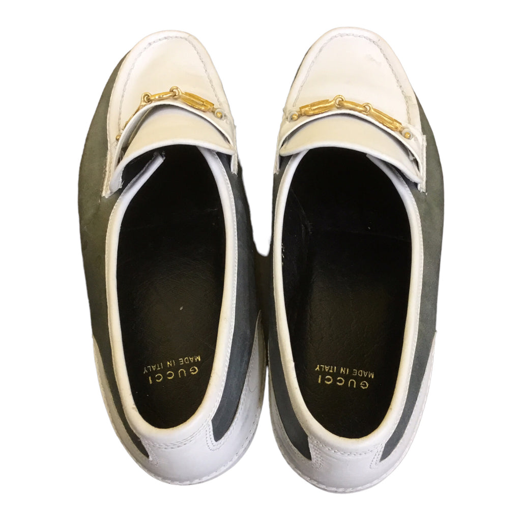VINTAGE GUCCI size 6.5 White Loafers