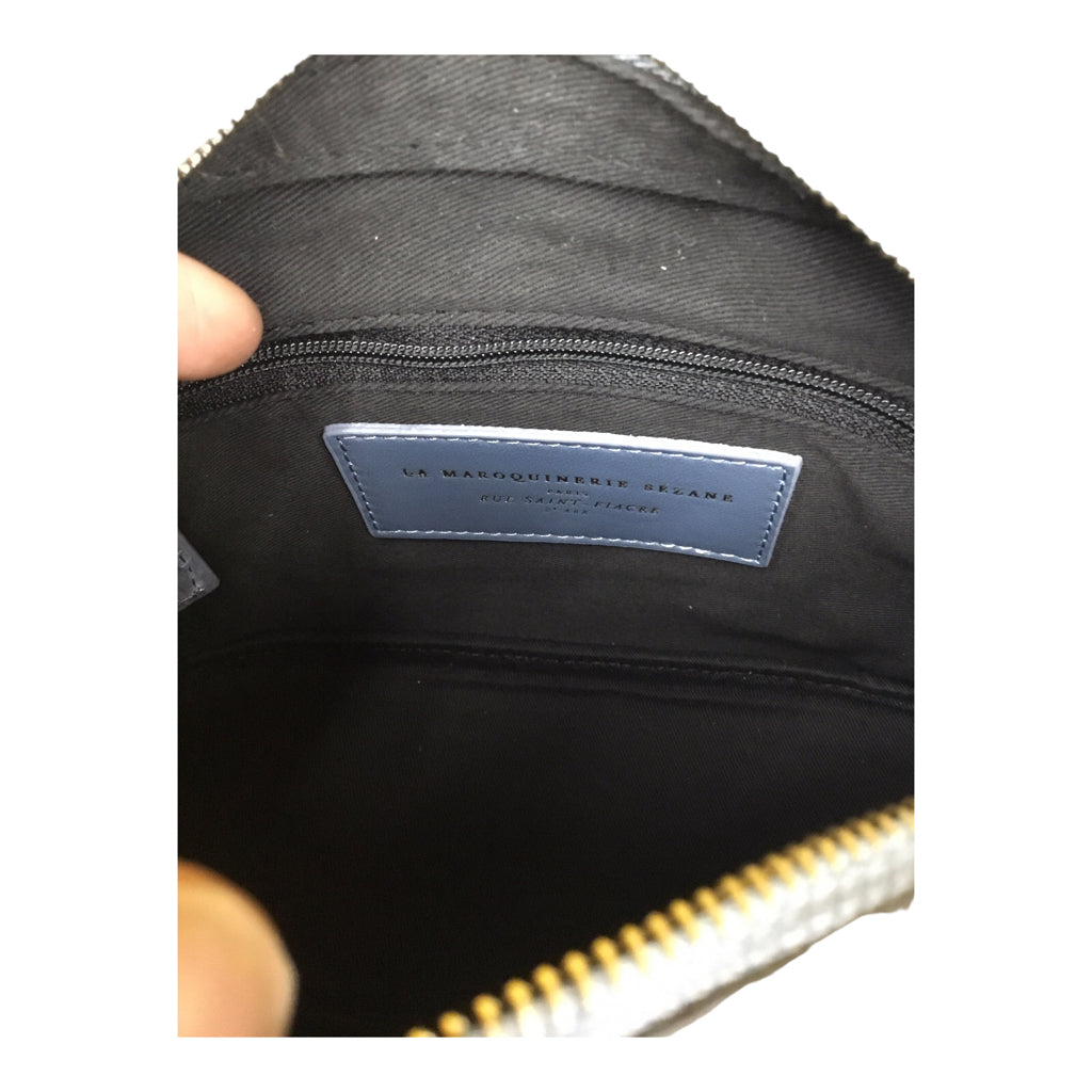SEZANE Crossbody Handbag Womens One Size Blue Leather Brand New Formal Casual