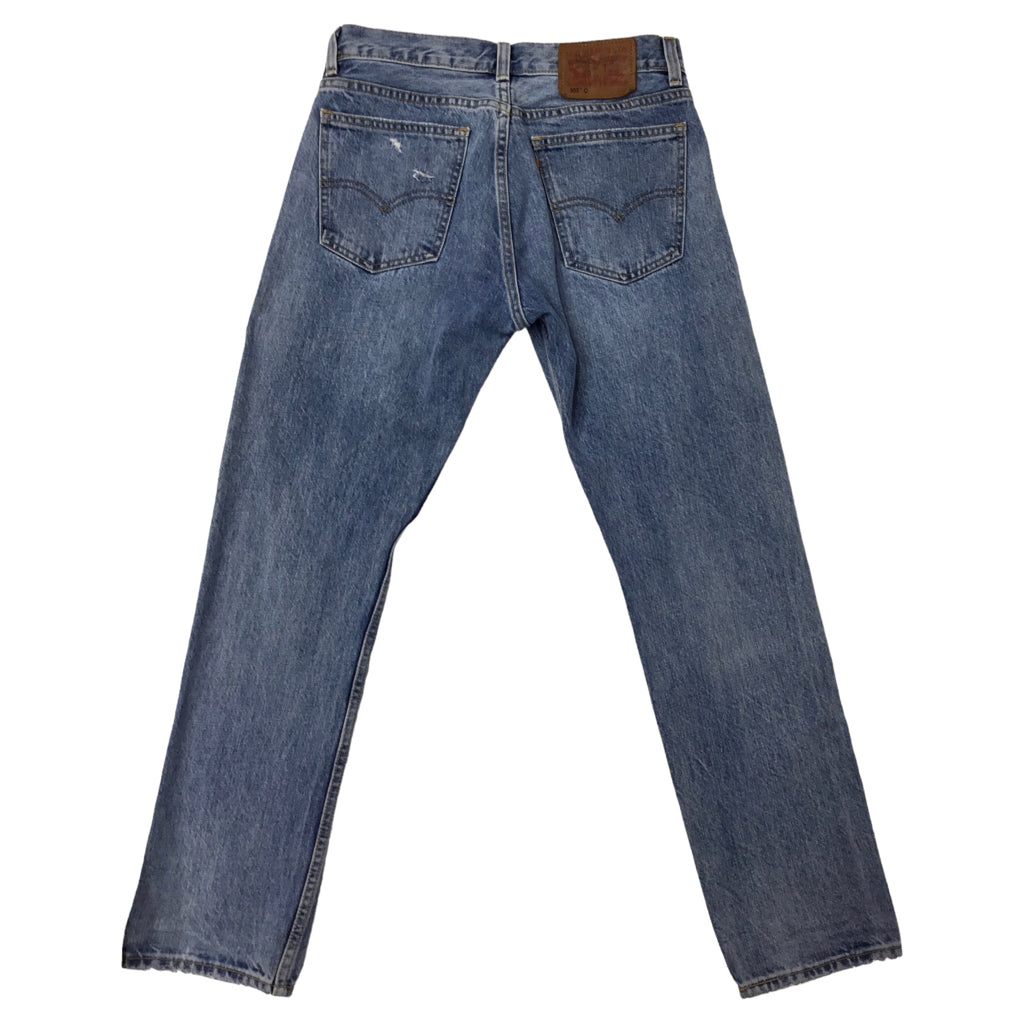 LEVI'S 505 26 Light Blue Denim Jeans Orange Tab Men 90s VTG Vintage