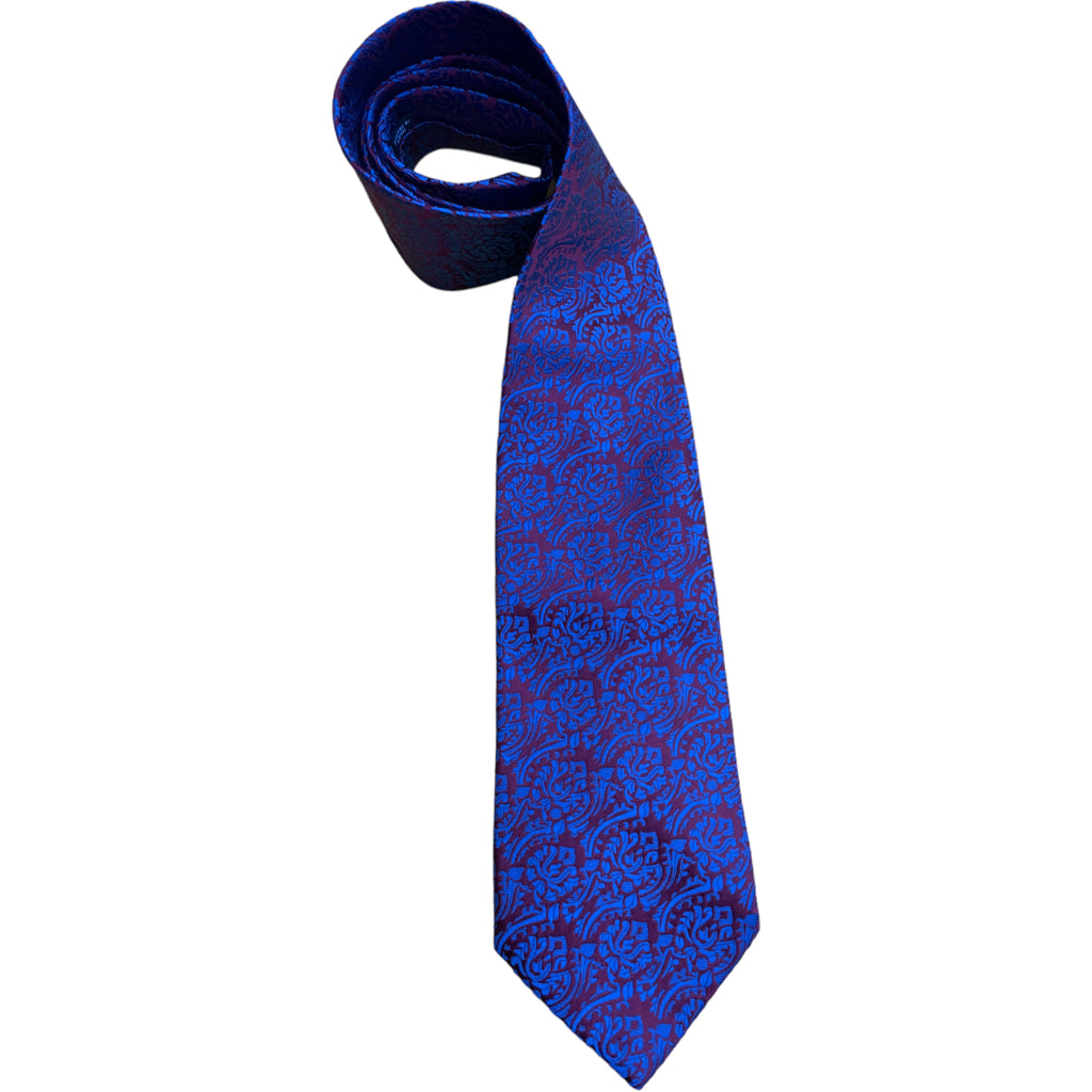 CHARVET Mens Size One Size Blue Print Tie
