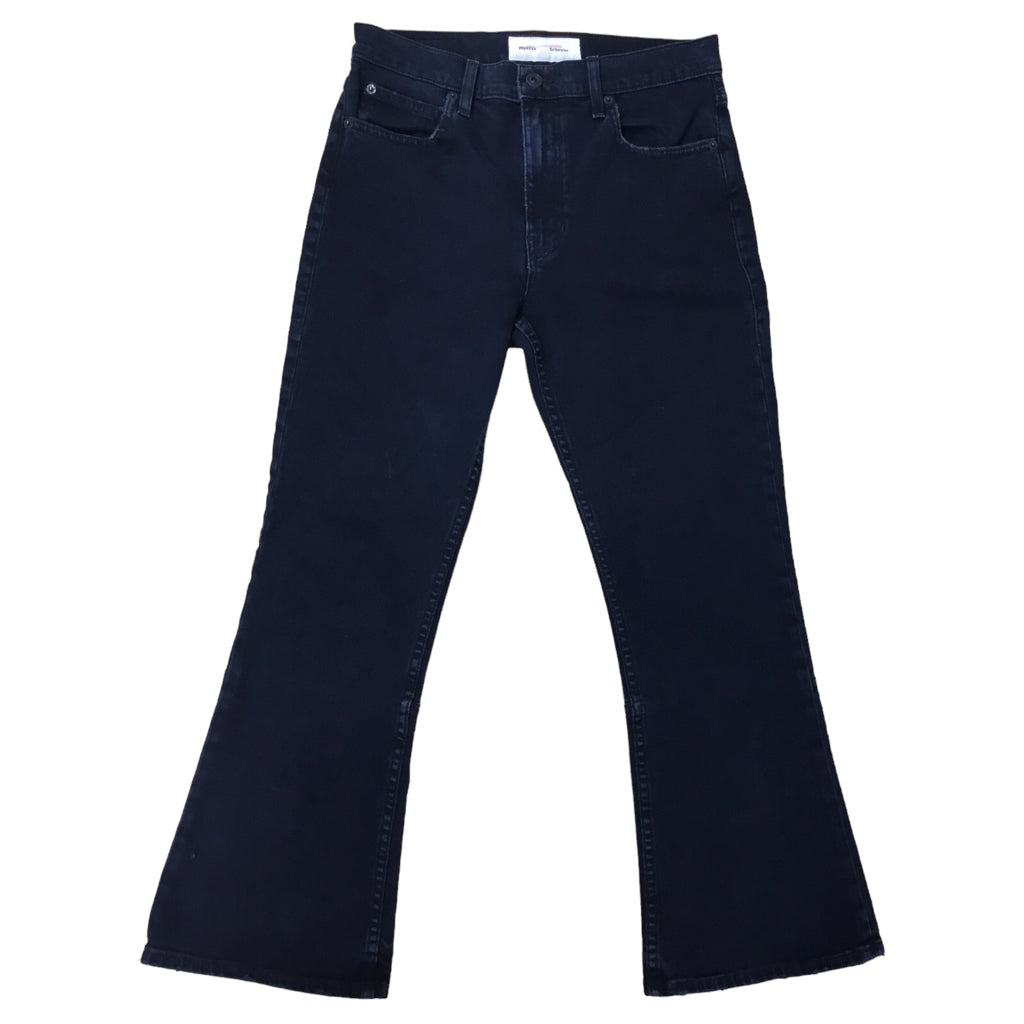 PROENZA SCHOULER Women Cropped Flare Dark Blue Denim Jeans sz 27
