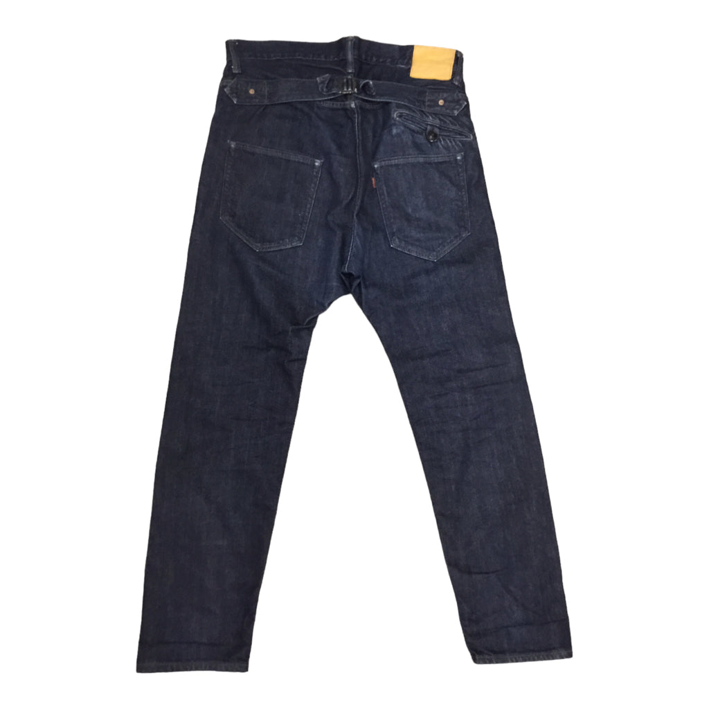 Y3 Slim Fit Jeans Mens Size 29 Blue Denim Luxury Streetwear Casual