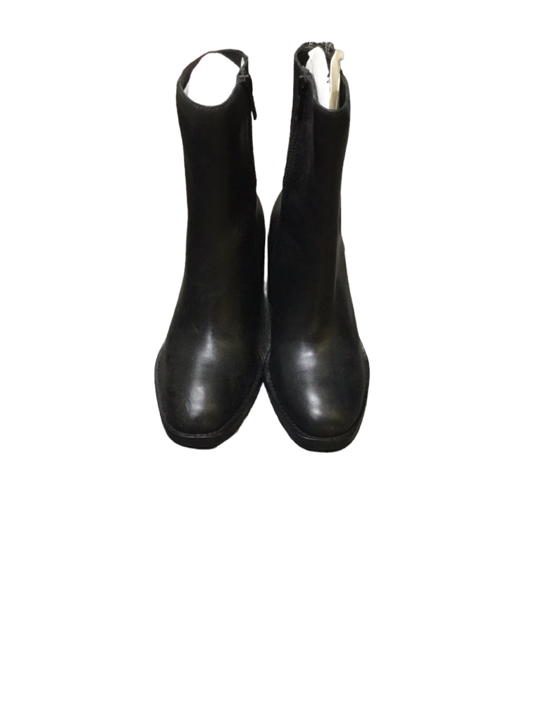 FRYE black leather boots men size 6.5