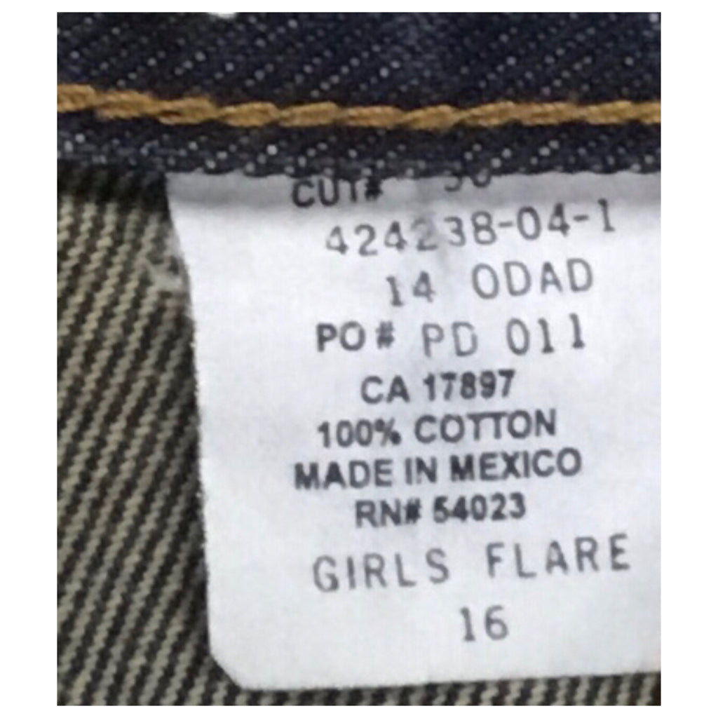 GAP Flare Denim Jeans Womens Size 0 Blue 100% Cotton Party Casual Vintage Y2K